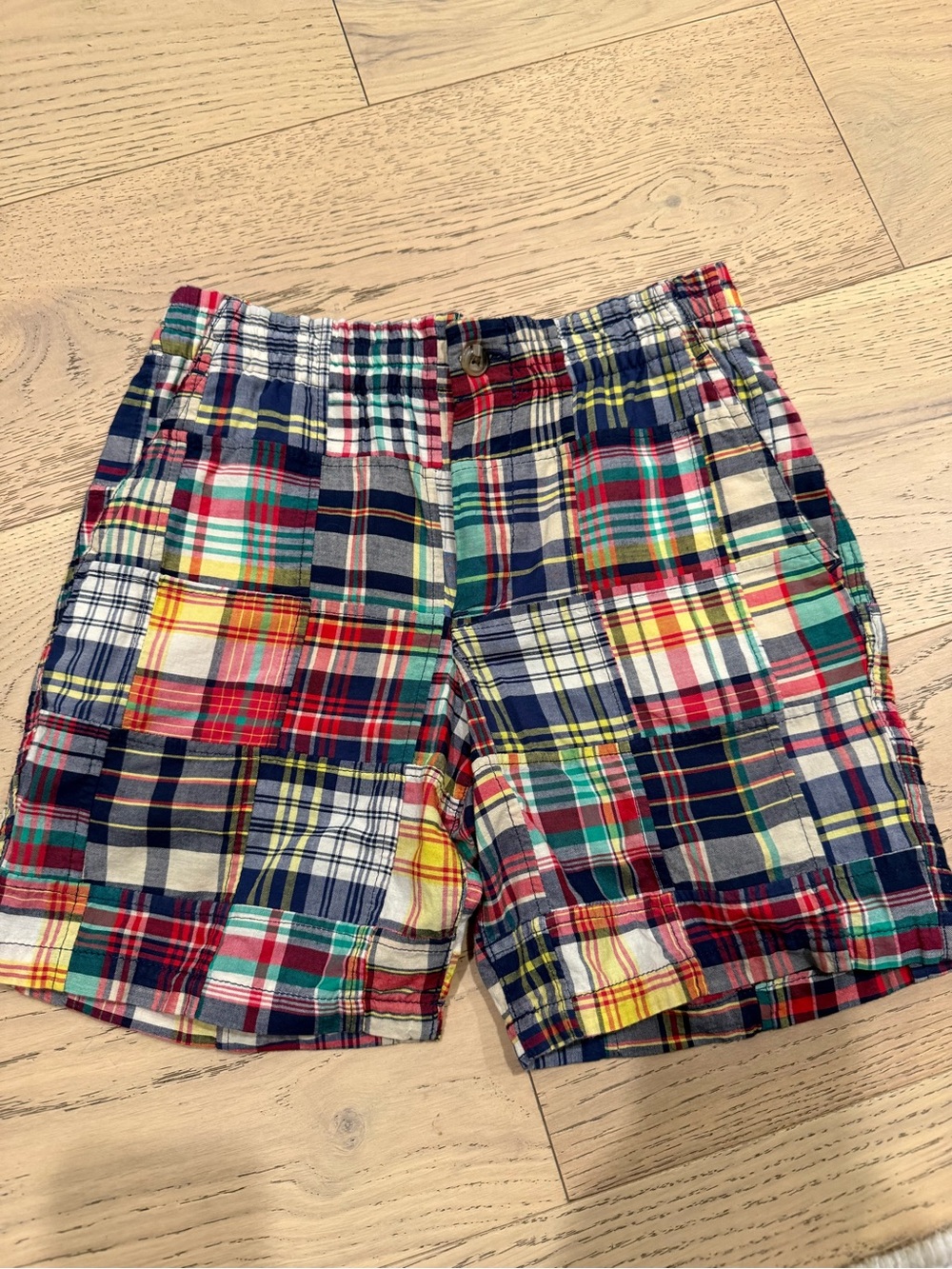 Boy’s Polo by Ralph Lauren Multicolor Patchwork Plaid Shorts